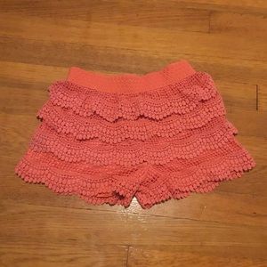 Girls lacy trim shorts from Lapis Girl